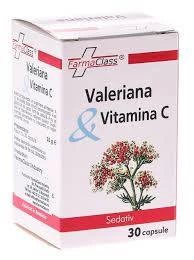 Valeriana si vitamina c 30cps, farmaclass
