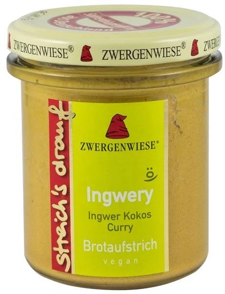 Crema tartinabila vegetala Ingwery, eco-bio, 160g - ZWERGENWIESE