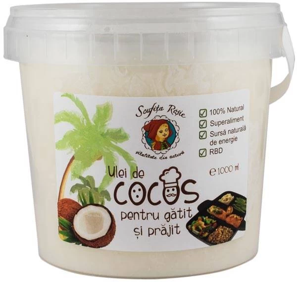 Ulei de cocos pentru gatit, RBD 1000 ml, Pronat
