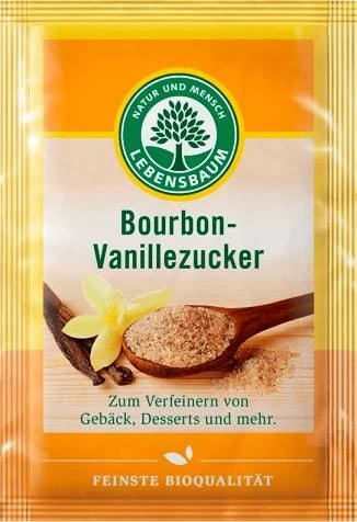 Zahar vanilat bourbon, eco-bio, 4x8g - lebensbaum