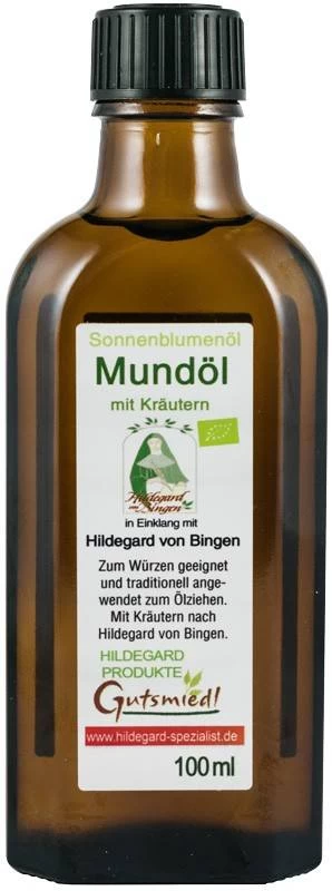 Ulei pentru igienizarea gurii, mix din ulei de floarea soarelui cu plante medicinale eco-bio, 100 ml Hildegard von Bingen