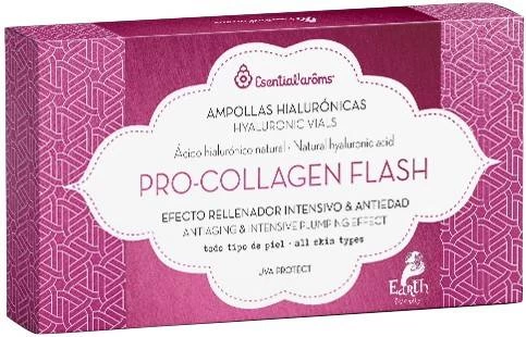 Fiole cu acid hialuronic natural, pro collagen flash, antiaging, 7buc - esential'aroms
