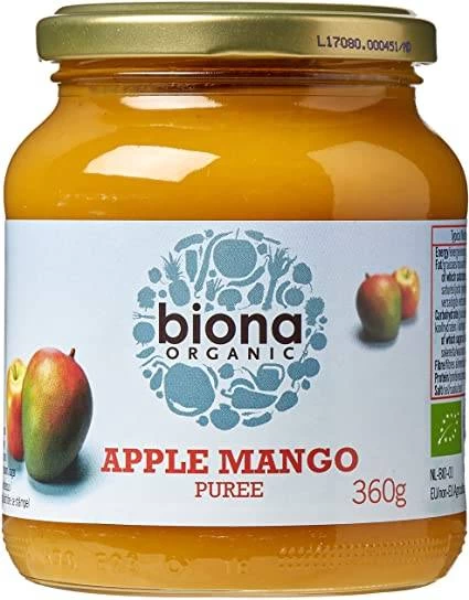 Piure de mere si mango eco-bio 360g biona