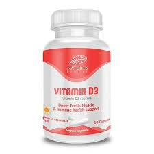 Vitamina d3, 60 cps - nutrisslim