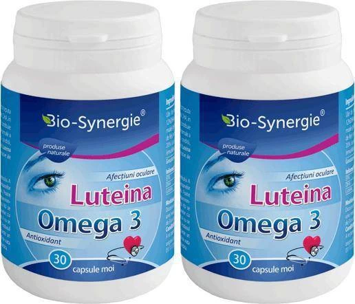 Luteina omega 3 30 cps, 1+1 gratis - bio synergie