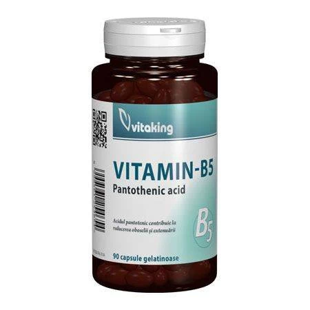 Vitamina b5 (acid pantotenic) 200mg, 90 cps - vitaking
