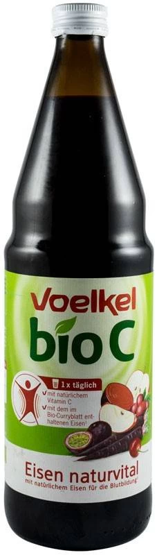 Suc de fructe cu fier, eco-bio, 750ml - Voelkel