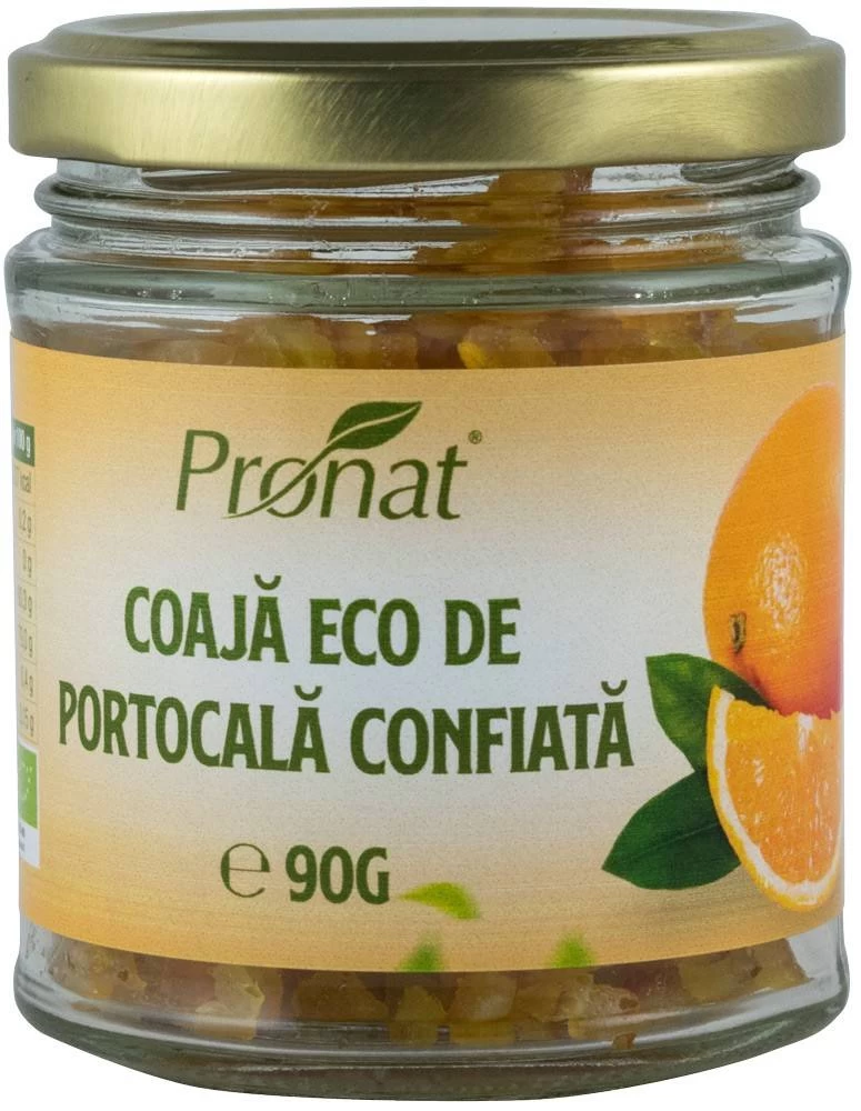 Coaja De Portocala, Confiata, Eco-bio 90g, PRONAT