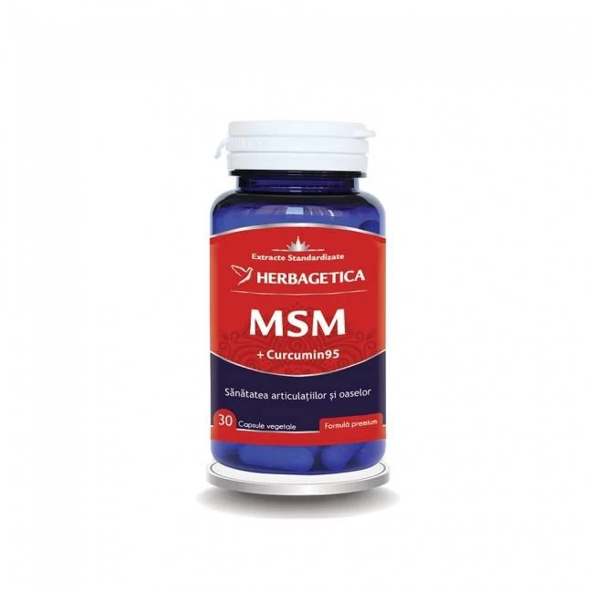 Msm + curcumin - herbagetica 60 capsule