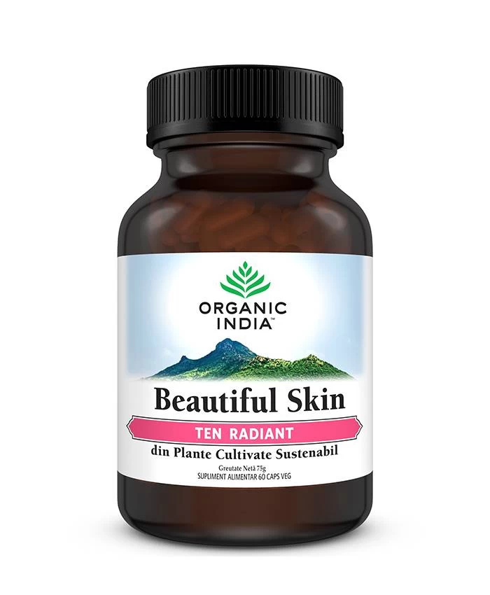Beautiful skin, ten radiant, 60cps - organic india