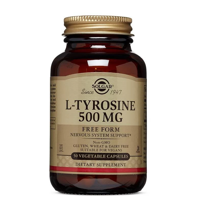 L-tirozina, 500mg, 50cps - solgar