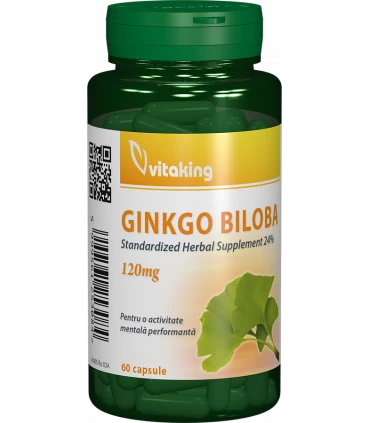 Ginkgo Biloba, 120Mg, 60cps - Vitaking