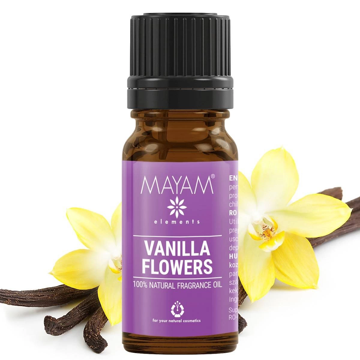 Parfumant natural vanilla flowers, 10ml - mayam