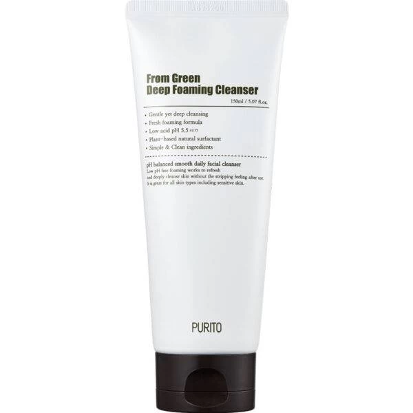 From green deep foaming cleanser, 150ml - purito