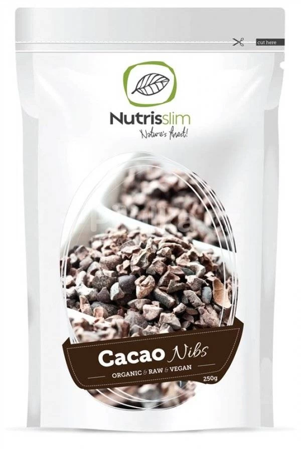 Boabe de cacao nibs, eco-bio, 250g - nutrisslim