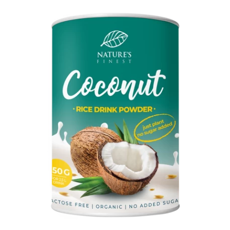 Nature's Finest Lapte instant de orez cu cocos, eco-bio, 250g - nutrisslim
