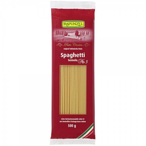 Spaghetti semola, eco-bio, 500g - rapunzel