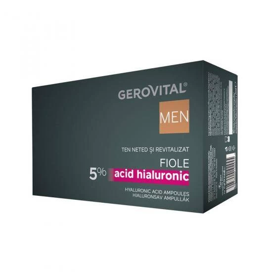 Fiole cu acid hialuronic 5%, 10fiole - gerovital men