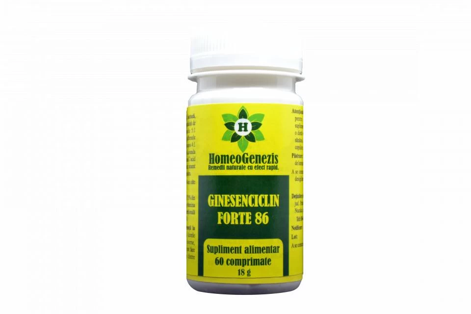 Ginesenciclin forte 86, 60cpr homeogenezis