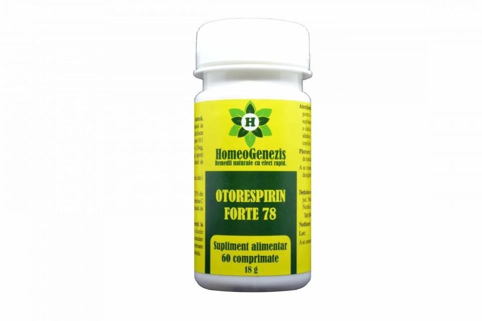 Otorespirin forte 78, 60 comprimate, homeogenezis