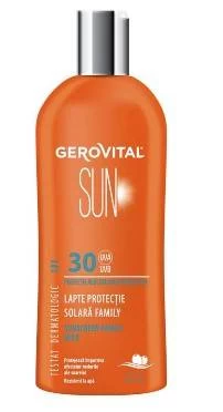 Lapte protectie solara family spf30, 300ml - gerovital sun