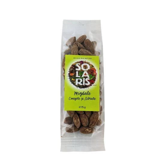 Migdale coapte si sarate, 150g si 75gr - solaris 75g
