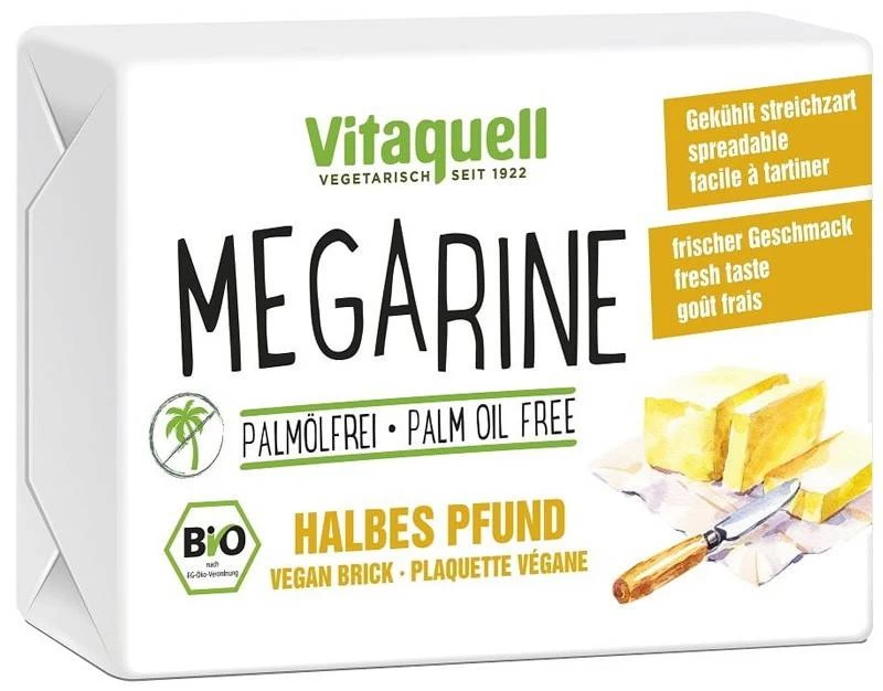 Margarina vegetala, vegan block, eco-bio, 250g - vitaquell