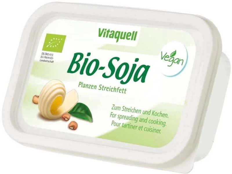 Margarina vegetala din ulei de soia, bio-soja, eco-bio, 250g - vitaquell