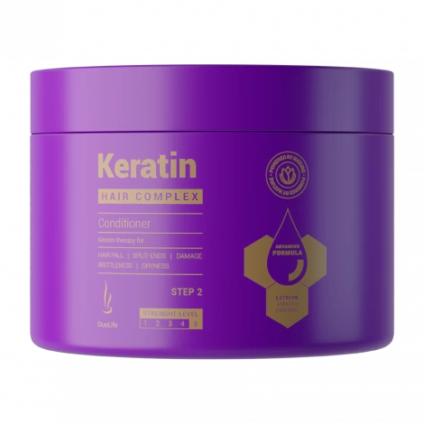 Keratin hair complex advanced formula conditioner, 200ml - duolife