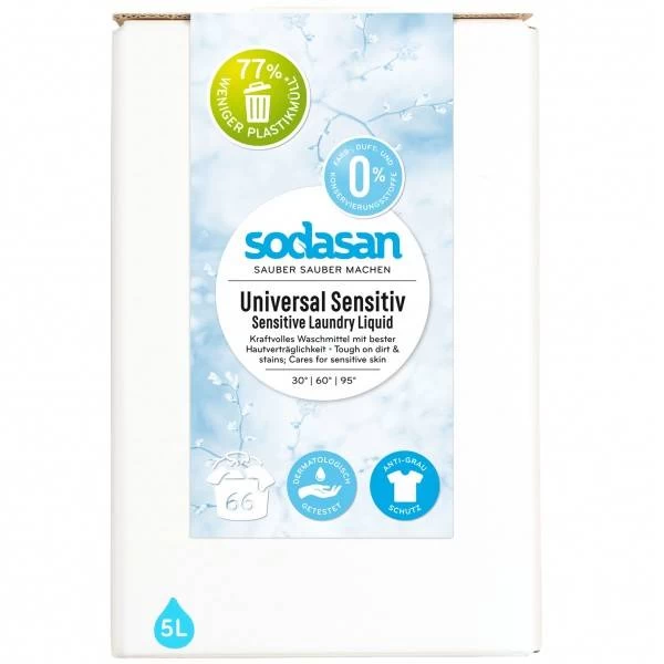 Detergent lichid universal sensitiv, eco-bio, 5l - sodasan