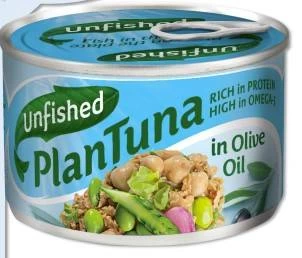 Ton vegan in ulei de masline, 150g - unfished plantuna