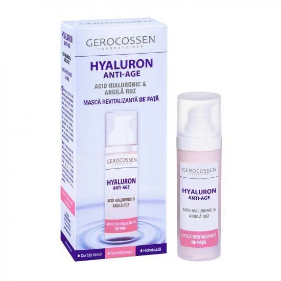 Masca revitalizanta pentru fata cu acid hialuronic pur, hyaluron anti-age, 30ml - gerocossen