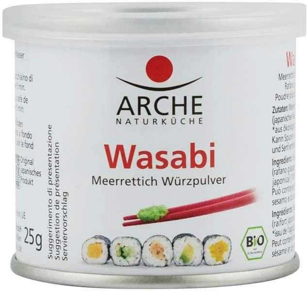 Wasabi pulbere din radacina de hrean, eco-bio, 25g - arche