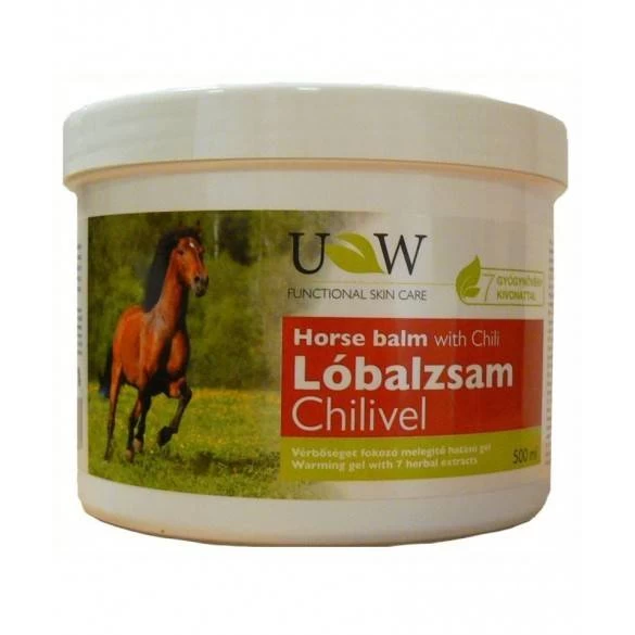 Balsam puterea calului cu chilli, 250ml - herbavit
