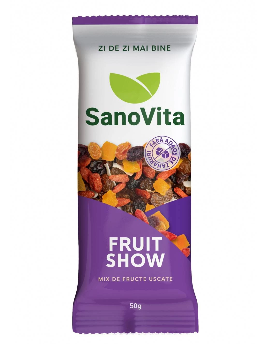 Mix fructe uscate fara adaos zaharuri, fruit show, 50g - sano vita