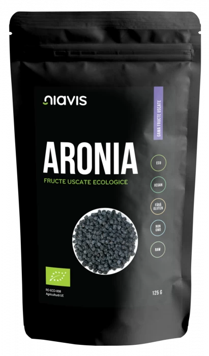 Fructe uscate, Aronia, eco-bio, 125g - Navis