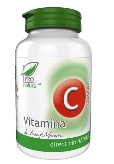 Vitamina c cu capsuni, 60cpr - pro natura