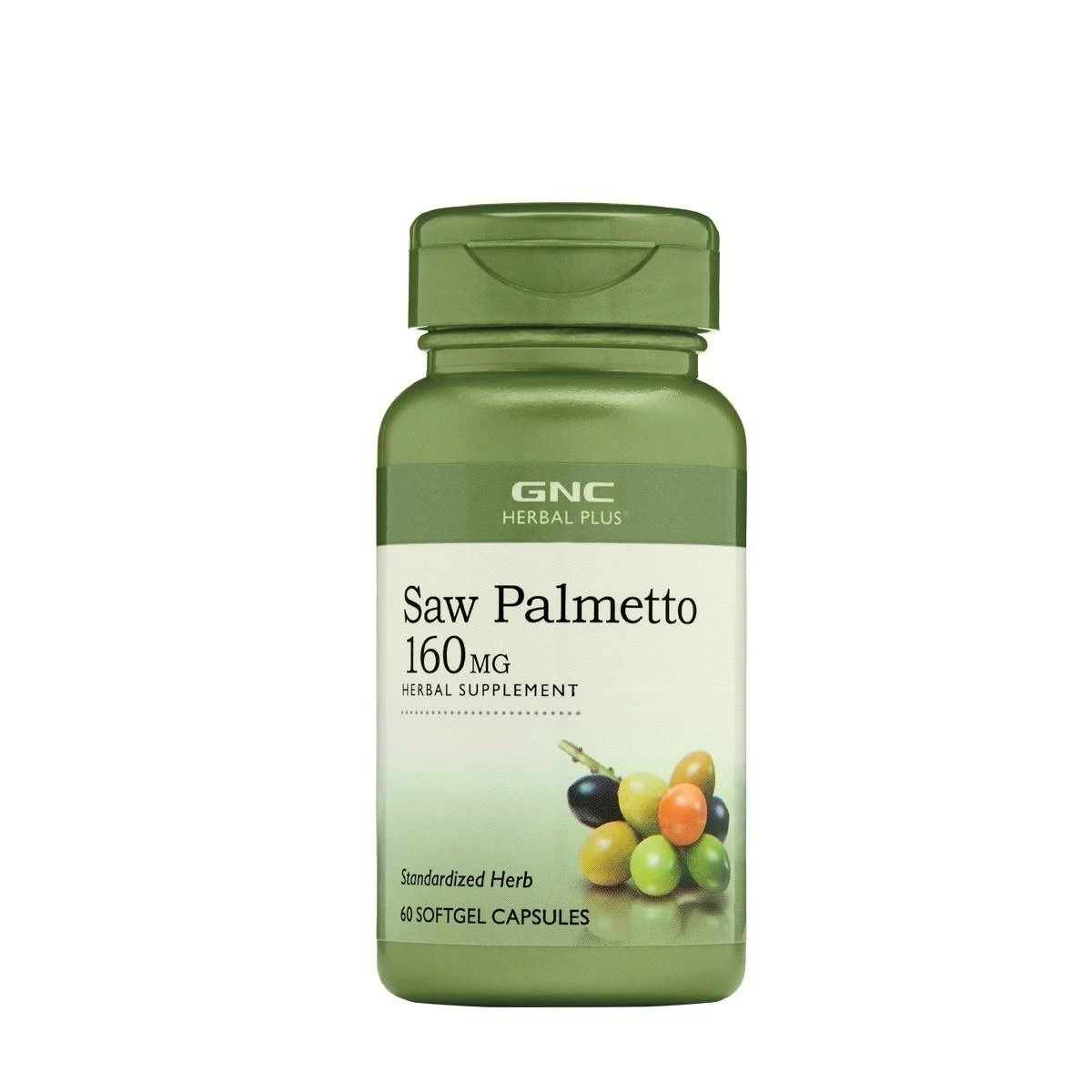 Herbal plus saw palmetto 160mg, extract standardizat de palmier pitic, 60cps - gnc