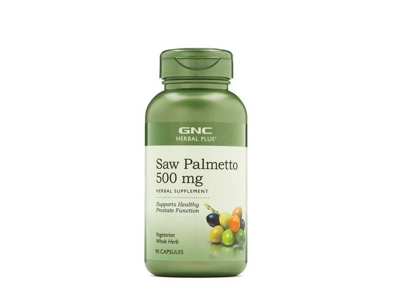 Herbal plus saw palmetto 500mg, extract din palmier pitic, 90cps - gnc