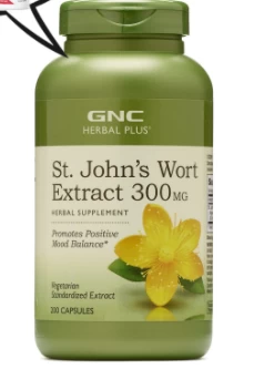 Herbal plus st. john’s wort, extract standardizat de sunatoare 300mg, 200cps - gnc