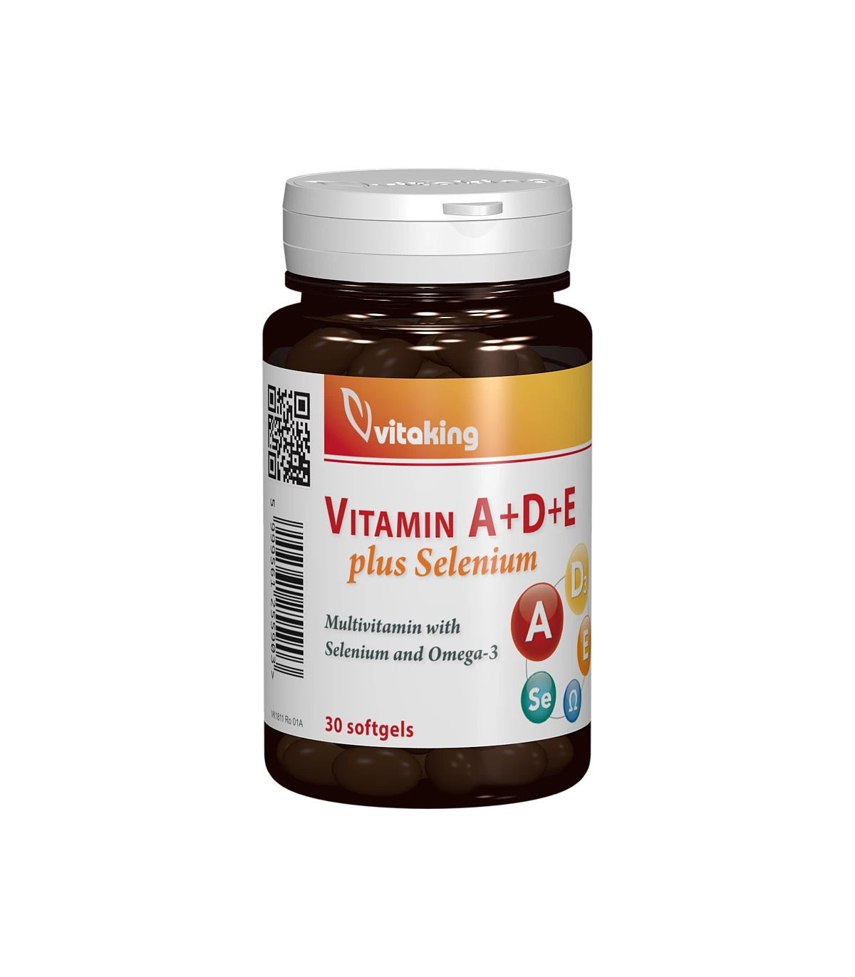 Vitamina a, d, e si seleniu, 30cps - vitaking