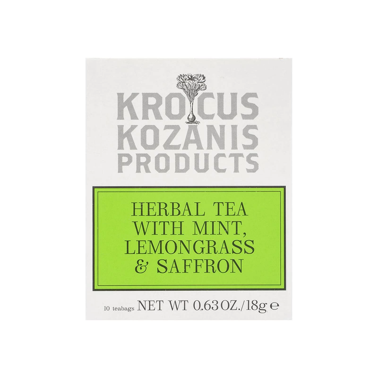 Ceai de menta, lemongrass, sisofran, 18g - Krokos Kozanis
