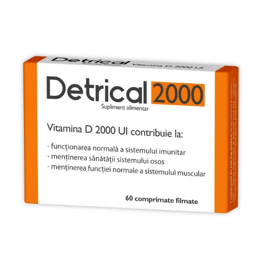 Detrical vitamina d, 2000ui, 60cpr - zdrovit