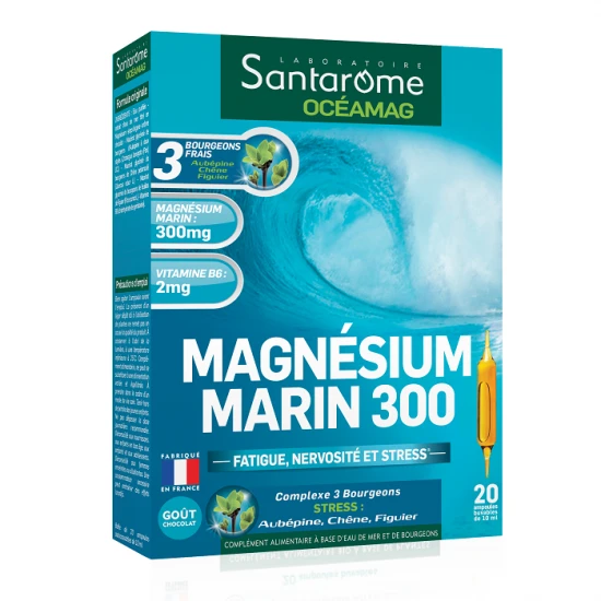 Magnesium marin 300, 20fiole - santarome