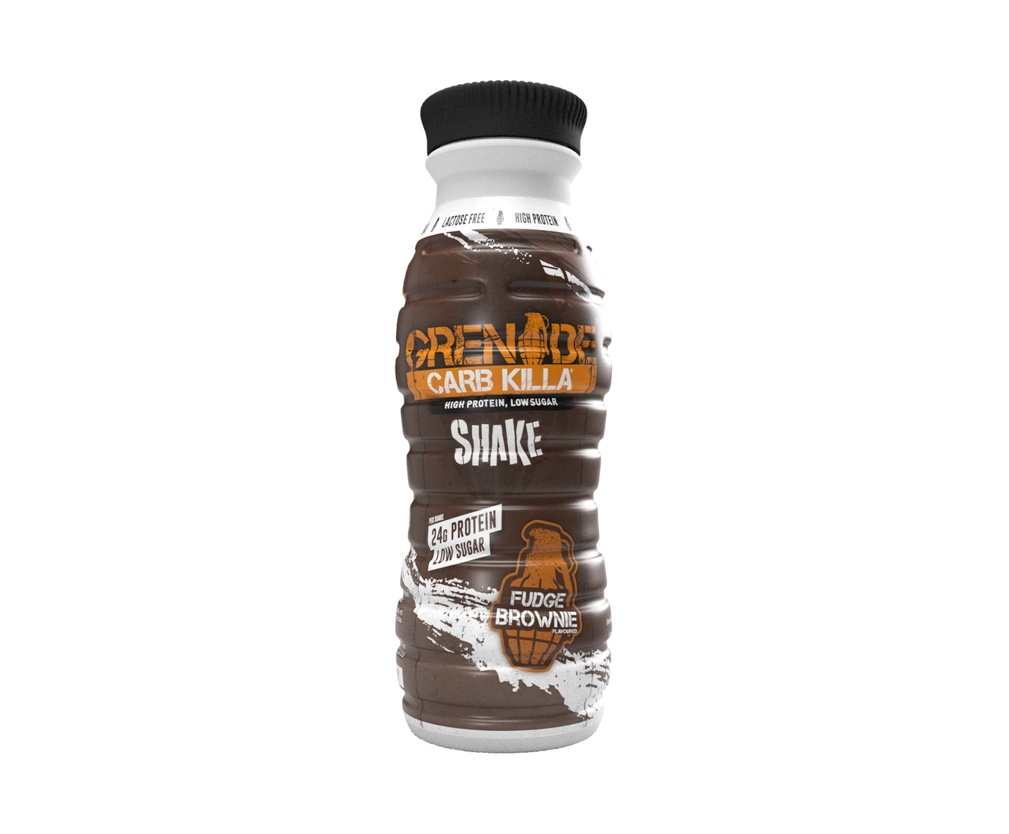 Carb Killa Protein Shake, Shake Proteic Rtd Cu Aroma De Ciocolata Fudge Brownie, 330ml - Grenade