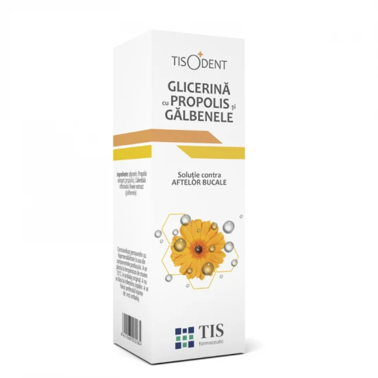 Glicerina cu propolis si galbenele, 25ml - tis farmaceutic