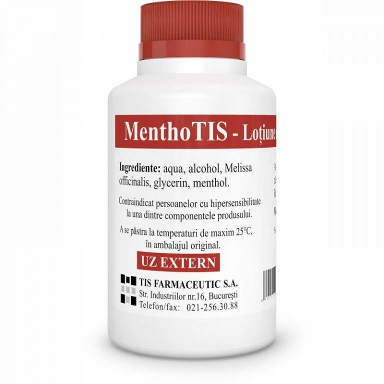 Lotiune mentolata MenthoTIS, 100ml - Tis Farmaceutic
