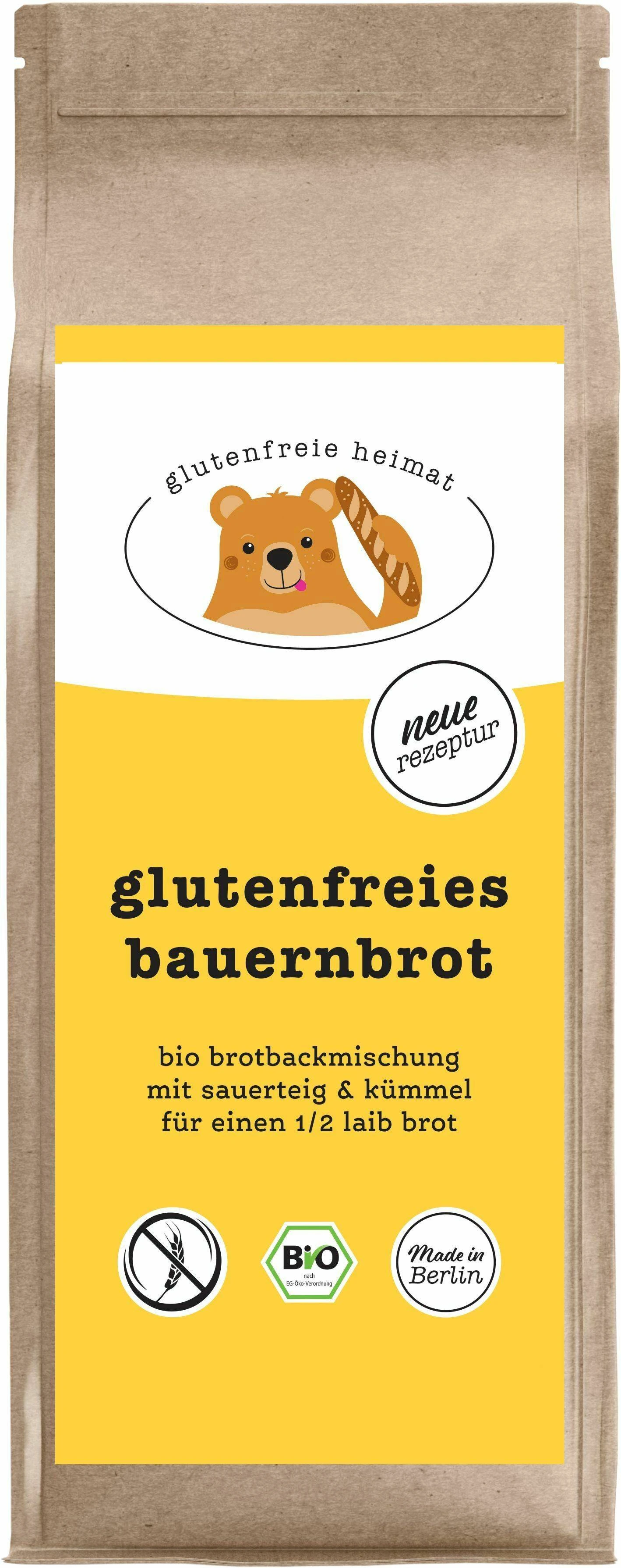 Mix pentru paine cu chimen, fara gluten, eco-bio, 270g - Glutenfreie Heimat