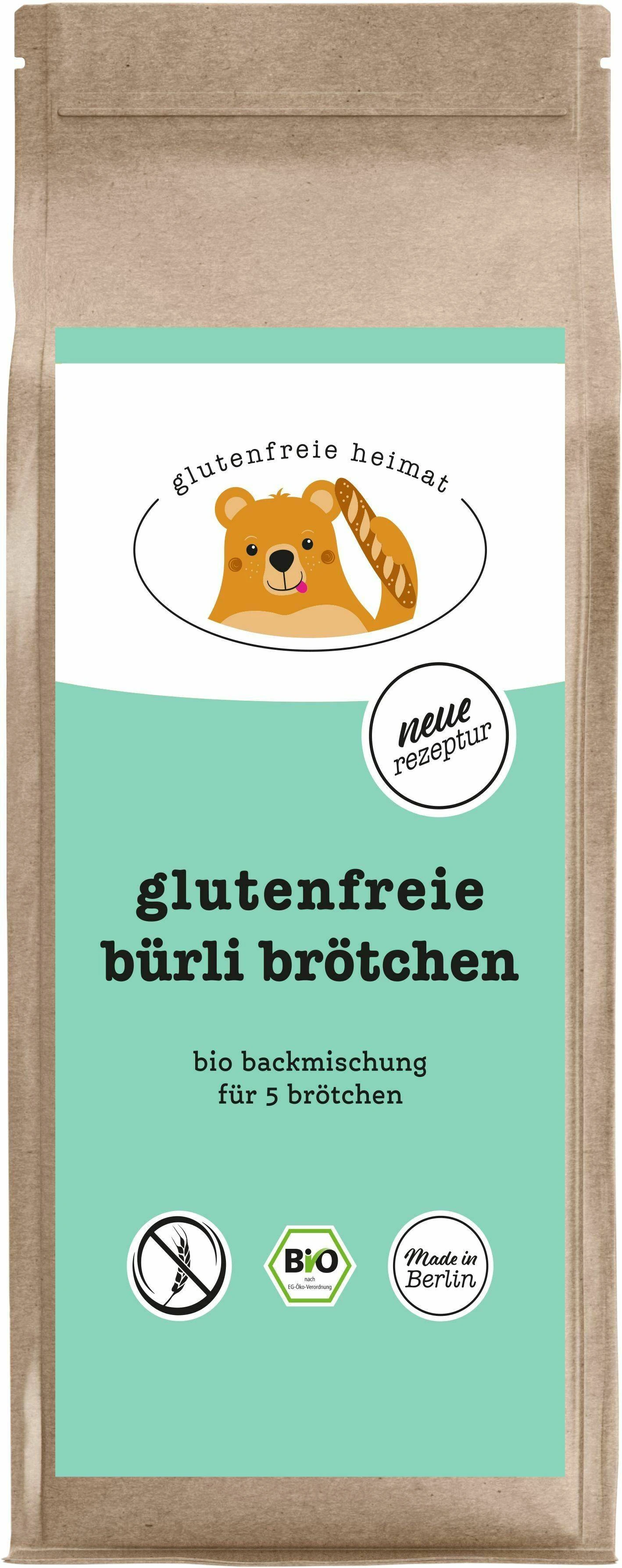 Mix pentru chifle Burli, fara gluten, eco-bio, 270 g - Glutenfreie Heimat