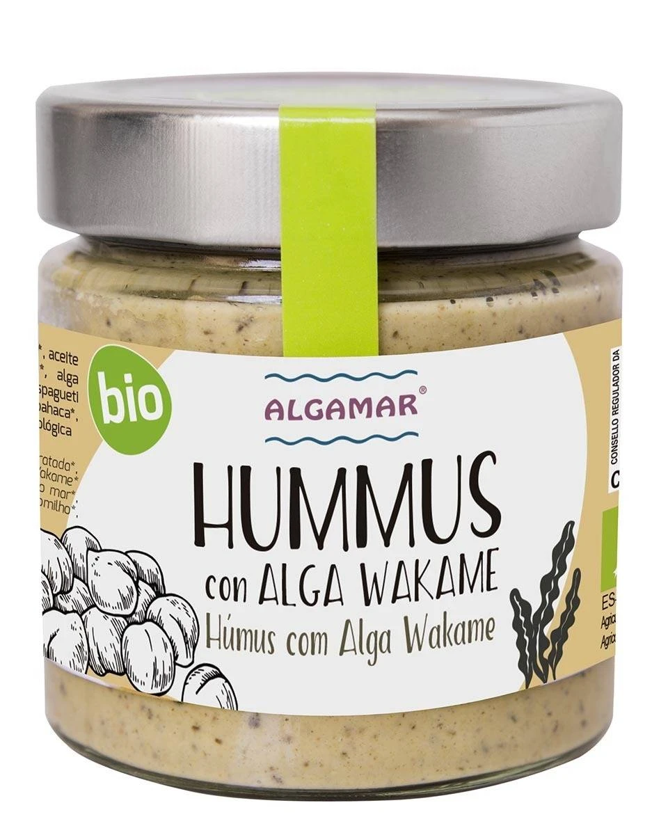 Hummus cu alge wakame, eco-bio, 180g - Algamar